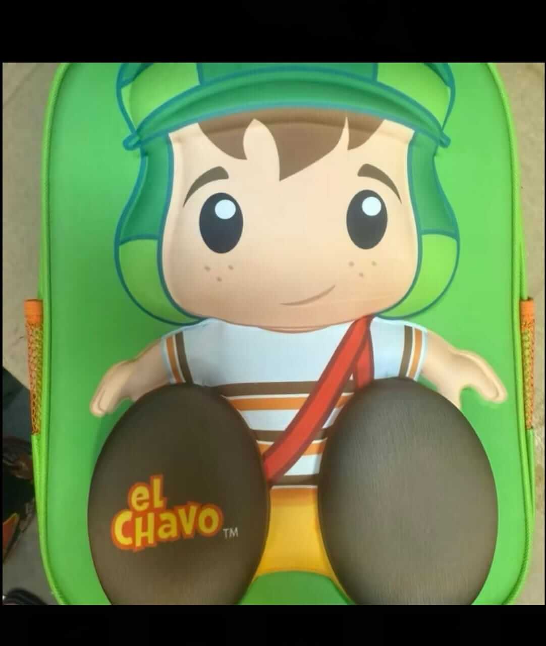 El Chavo del Ocho 3D backpack featuring character design, perfect for kids and fans of the classic Mexican TV show.