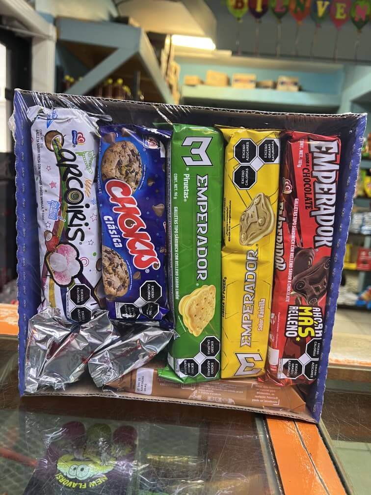 Assorted Gamesa cookies pack featuring Chocorroles, Emperador cookies, and more, showcasing top Mexican treats.